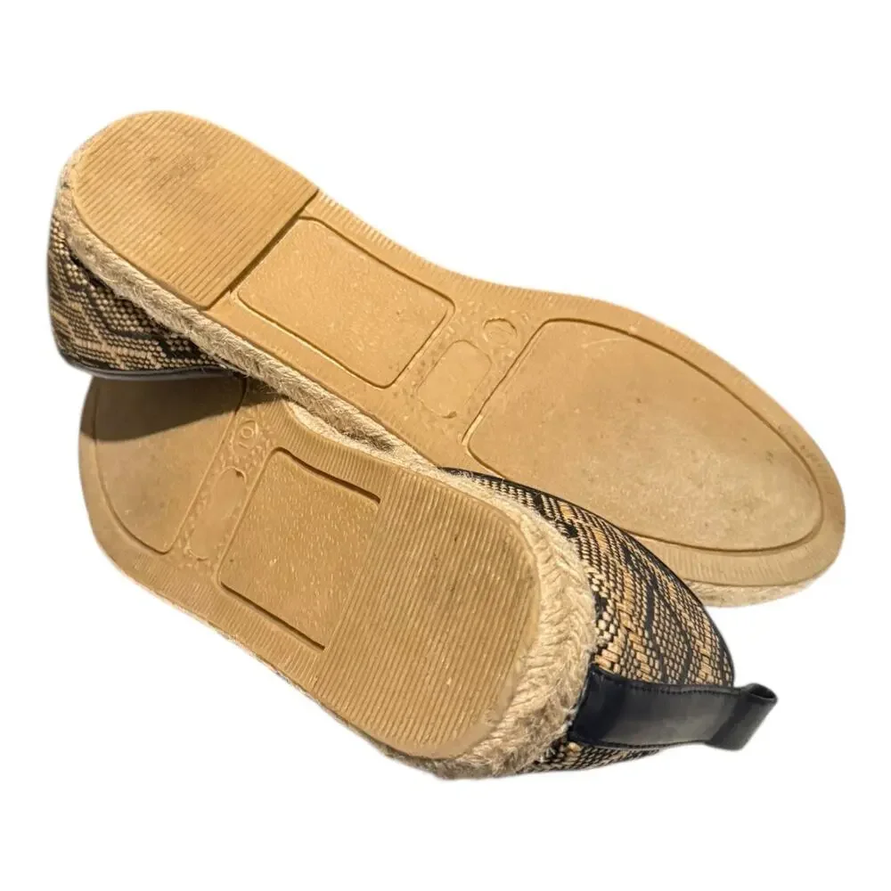 Seychelles Women’s Brown Black Slip On Espadrilles Size 10